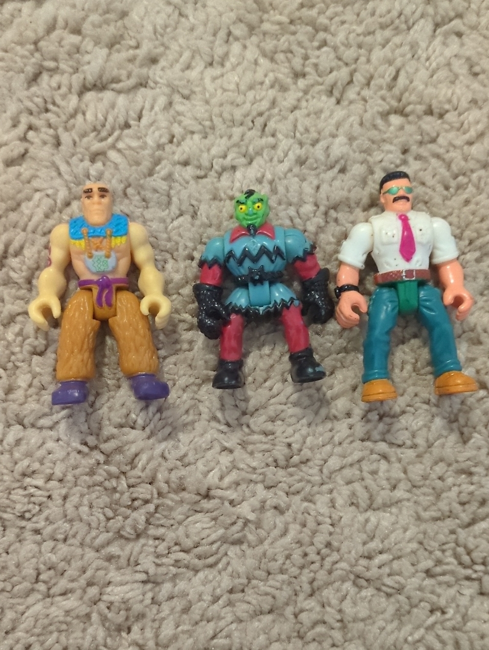 Vintage Fisher-Price Imaginext Figure Lot of 3 Castle Goblin Caveman Police